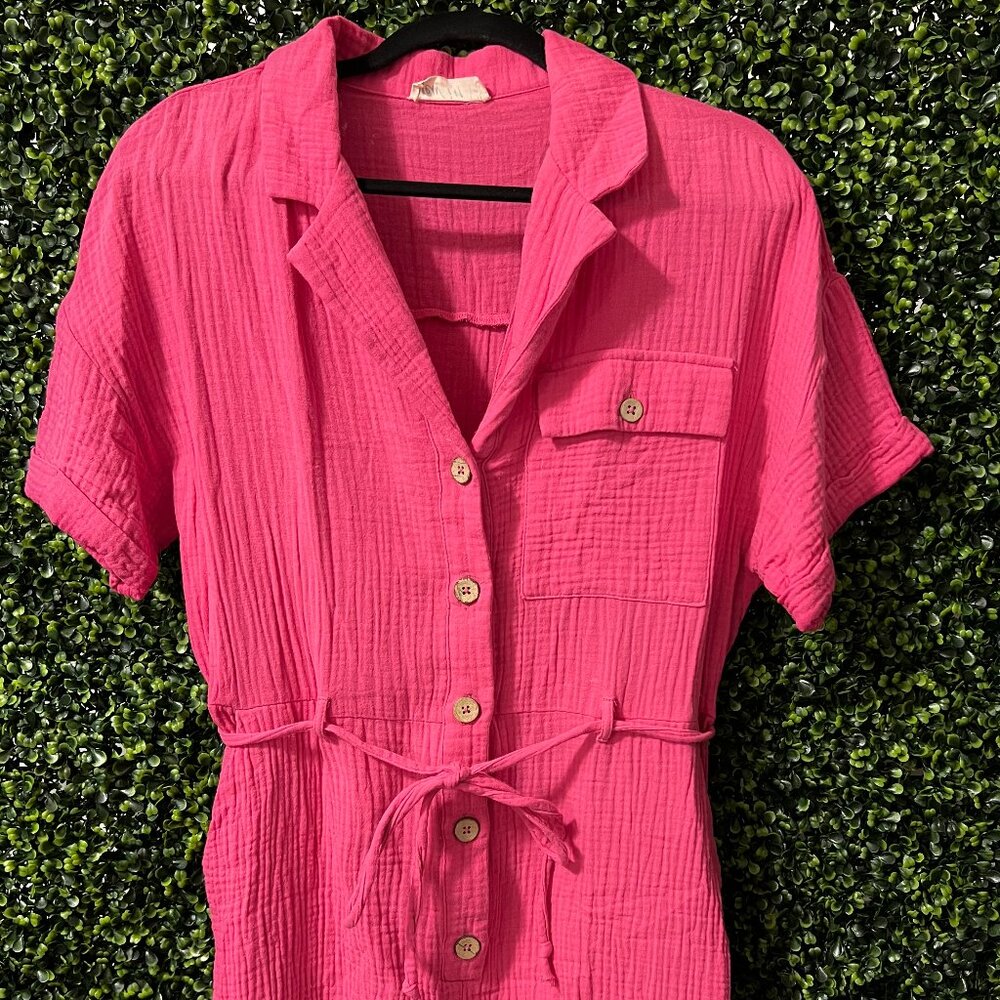 New In Linen Romper